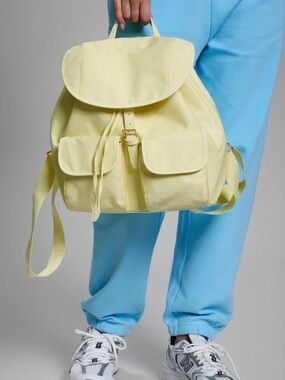 Year of Ours Butter Yellow Backpack NWT Pilates Tennis Travel Bag